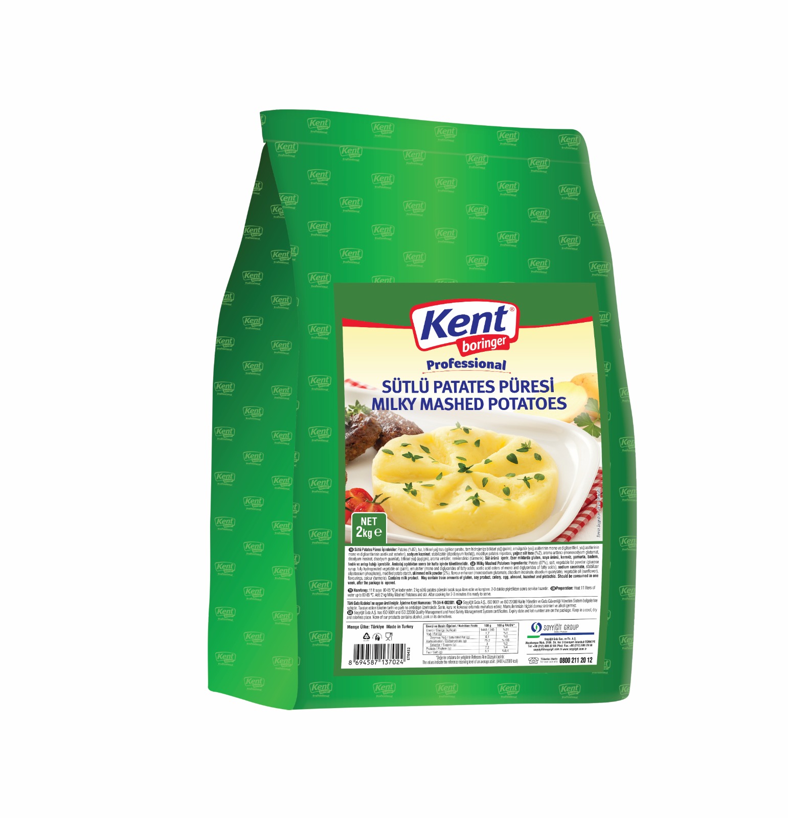 Kent Boringer Milky Mashed Potatoes – 2 kg 