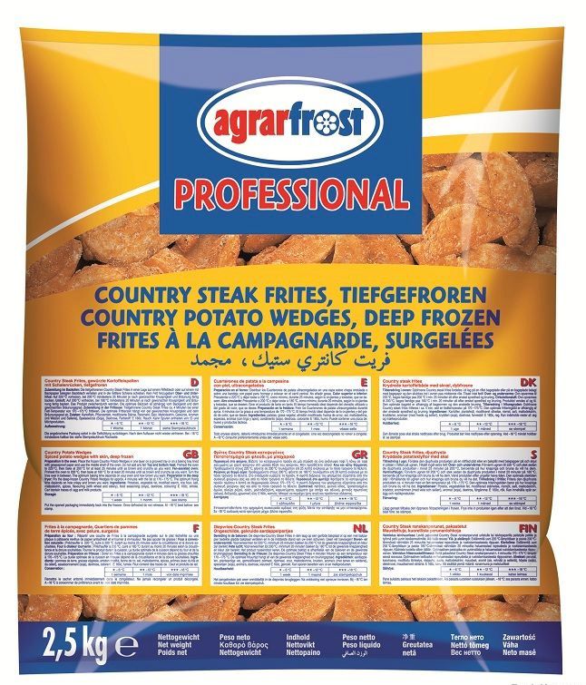 Agrarfrost Seasoned Potato Wedges (Skin On) – 2.5 kg